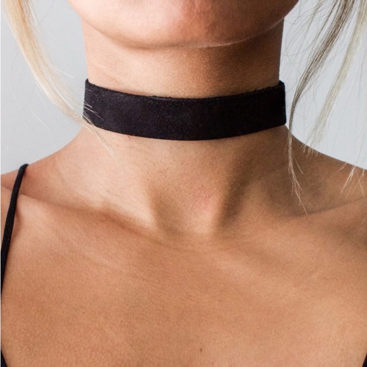 Velvet Choker Necklace In Black Ariana Aesthetic